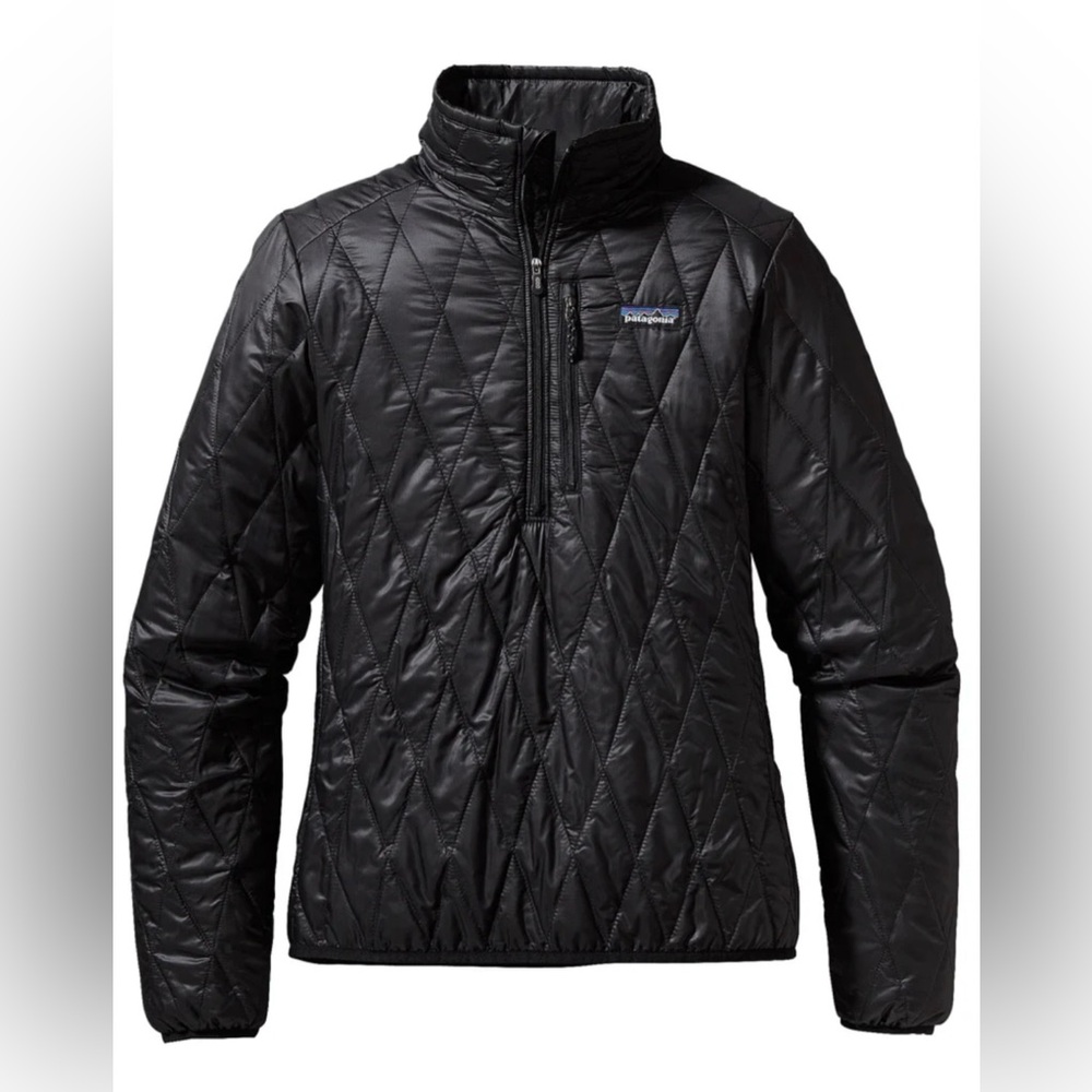 Patagonia Nano Puff 1/4 Zip Quilted Pullover In Black Size XS